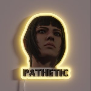 Shadowheart Disapproves Disagrees Pathetic RGB Neon Sign