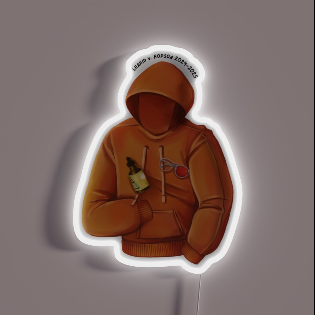 Shahid V Hopson RGB Neon Sign Shahid V Hopson RGB Neon Sign