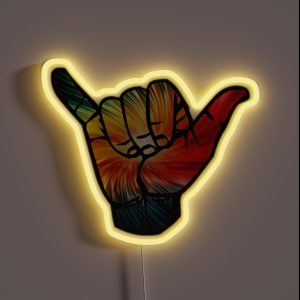 Shaka Rainbow RGB Neon Sign Shaka Rainbow RGB Neon Sign
