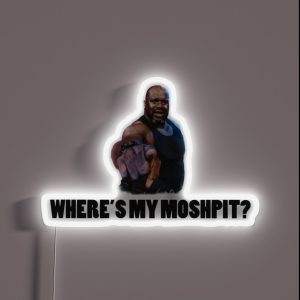 SHAQ BONNAROO MOSHPIT ADLIB RGB Neon Sign SHAQ BONNAROO MOSHPIT ADLIB RGB Neon Sign