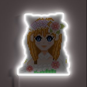 Shara Rune Factory 3 Pixel Art RGB Neon Sign