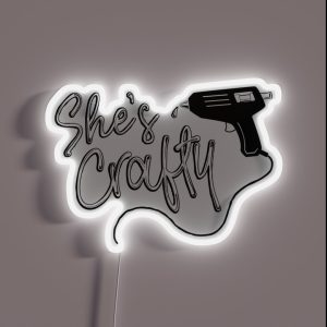 She S Crafty RGB Neon Sign