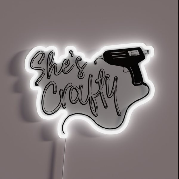 She S Crafty RGB Neon Sign