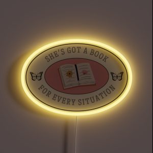 She S Got A Book For Every Situation RGB Neon Sign