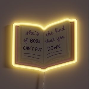 She S The Kind Of Book RGB Neon Sign