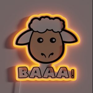 Sheep Go Baaa Legendary Animals RGB Neon Sign