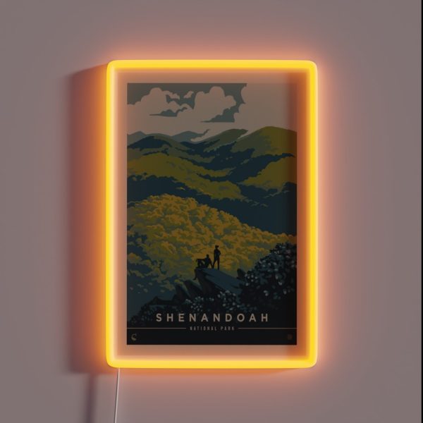 Shenandoah National Park Blue Ridge Beauty RGB Neon Sign