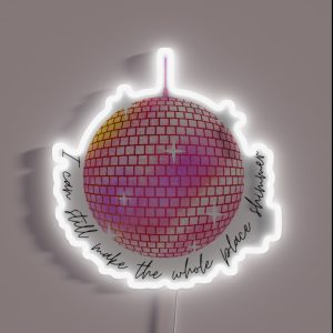 Shimmer Mirrorball RGB Neon Sign
