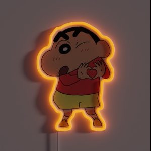 Shinchan Happy RGB Neon Sign