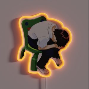Shinji On A Froggy Chair RGB Neon Sign