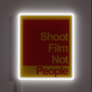 Shoot Film Not People RGB Neon Sign