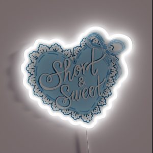 Short Sweet Heart RGB Neon Sign