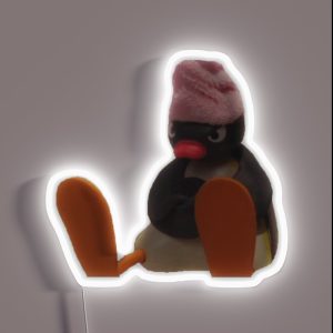 Shower Pingu Mood RGB Neon Sign Shower Pingu Mood RGB Neon Sign