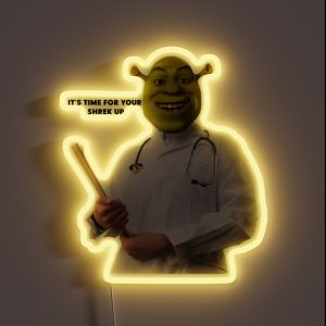 Shrek Check Up Meme RGB Neon Sign Shrek Check Up Meme RGB Neon Sign