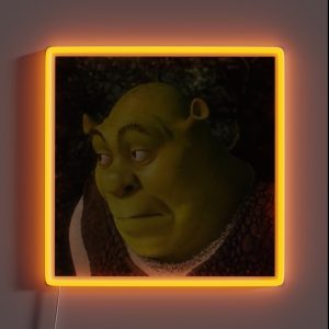 Shrek Face Meme RGB Neon Sign Shrek Face Meme RGB Neon Sign