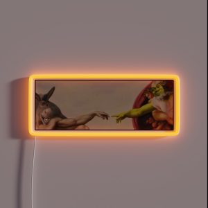 Shrek Hands Of God RGB Neon Sign