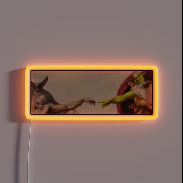 Shrek Hands Of God RGB Neon Sign