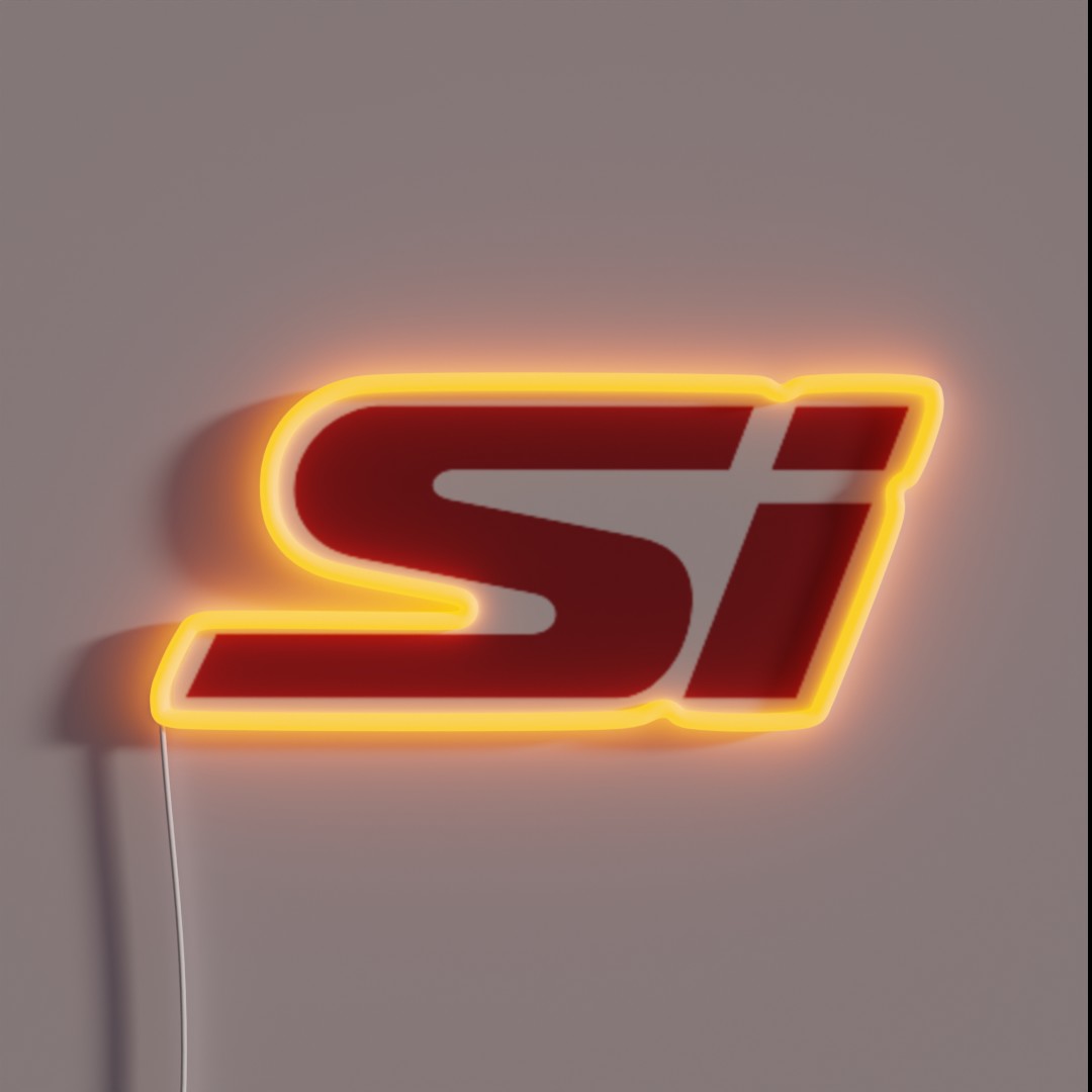 SI CIVIC LOGO RGB Neon Sign SI CIVIC LOGO RGB Neon Sign