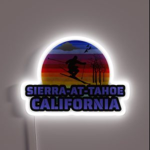 Sierra At Tahoe California Usa Winter Ski Resort RGB Neon Sign