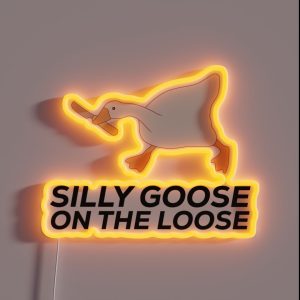 Silly Goose On The Loose RGB Neon Sign Silly Goose On The Loose RGB Neon Sign