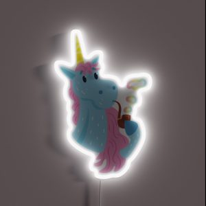 Silly Unicorn Simple RGB Neon Sign