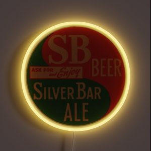 Silver Bar Ale Southern Brewing Co Tampa Florida RGB Neon Sign Silver Bar Ale Southern Brewing Co Tampa Florida RGB Neon Sign