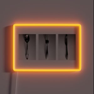 Silverware Triptych RGB Neon Sign Silverware Triptych RGB Neon Sign