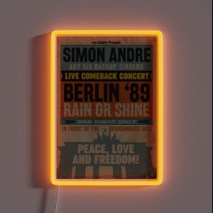 SIMON ANDRE Live 1989 RGB Neon Sign