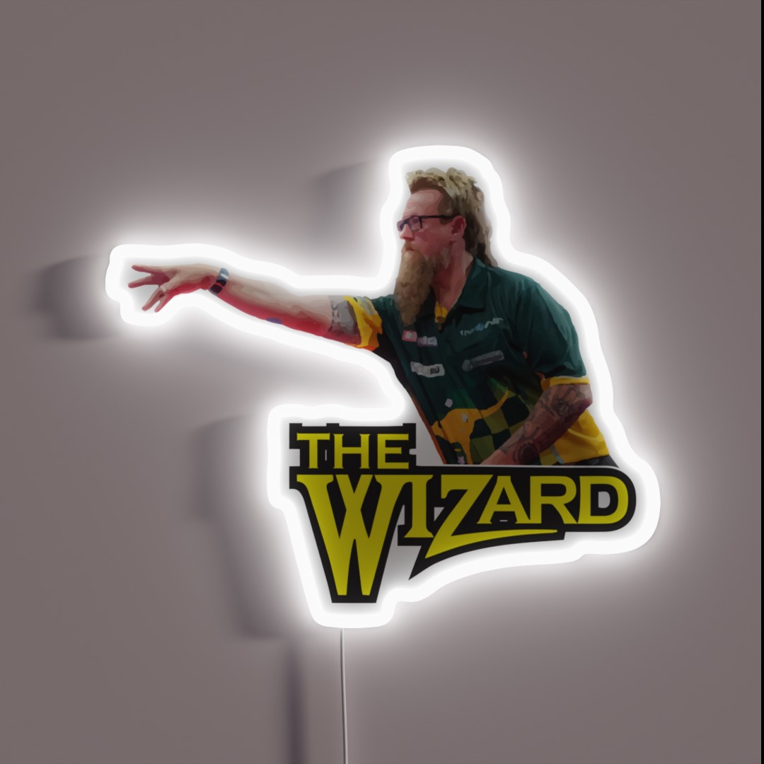 Simon Whitlock The Wizard Throwing RGB Neon Sign Simon Whitlock The Wizard Throwing RGB Neon Sign