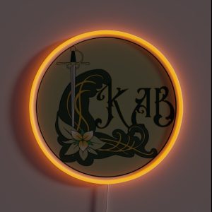 Simple KAB Logo RGB Neon Sign
