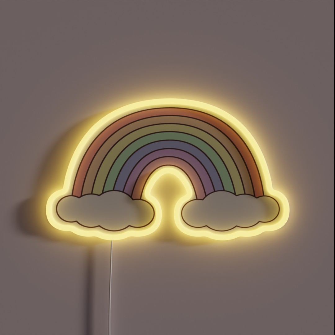 Simple Pastel Rainbow RGB Neon Sign Simple Pastel Rainbow RGB Neon Sign