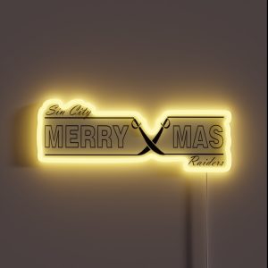 Sin City Raiders Holidays RGB Neon Sign Sin City Raiders Holidays RGB Neon Sign