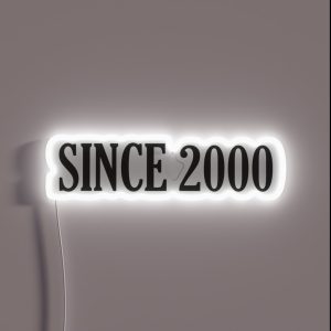Since 2000 Since 2000 Year 2000 Birth 2000 RGB Neon Sign