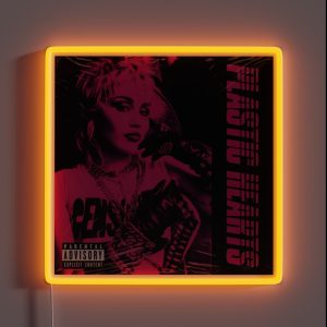 Singer Miley Plastic Heart Vintage RGB Neon Sign Singer Miley Plastic Heart Vintage RGB Neon Sign