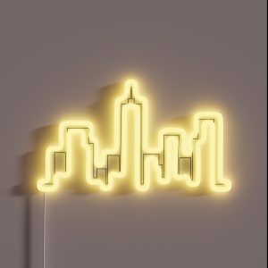 Single Line City RGB Neon Sign Single Line City RGB Neon Sign