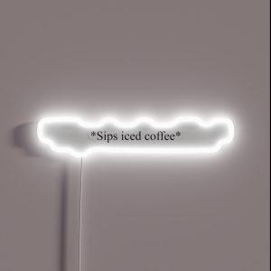 Sips Iced Coffee RGB Neon Sign