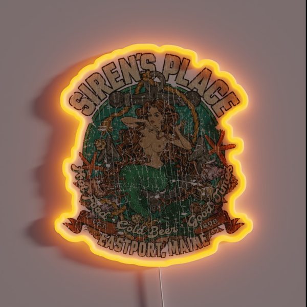 Siren S Place Tavern 1898 RGB Neon Sign
