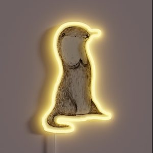 Sitting Otter RGB Neon Sign