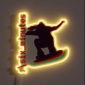Six Minutes Logo RGB Neon Sign