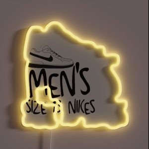 Size 13 Nikes RGB Neon Sign