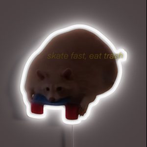 Skate Fast Eat Trash RGB Neon Sign
