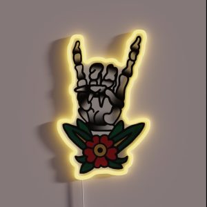 Skeleton Hand RGB Neon Sign