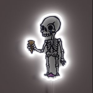 Skeleton Ice Cream RGB Neon Sign