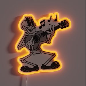 Skeleton Jams RGB Neon Sign