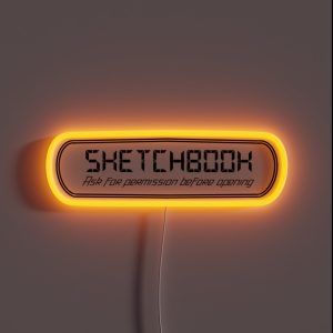 Sketchbook Cover 1 RGB Neon Sign