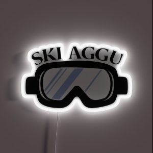 Ski Aggu Goggles RGB Neon Sign