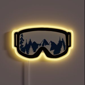 Ski Goggles Blue RGB Neon Sign Ski Goggles Blue RGB Neon Sign