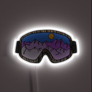 Ski Goggles RGB Neon Sign