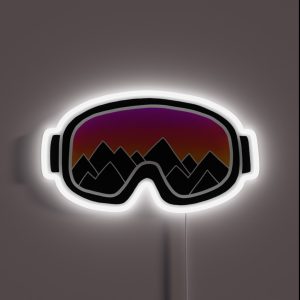 Ski Goggles RGB Neon Sign