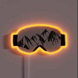 Ski Goggles RGB Neon Sign